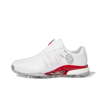 Adidas Tour360 Anti Slip Wear Resistant Low Top Golf Shoes Men's White