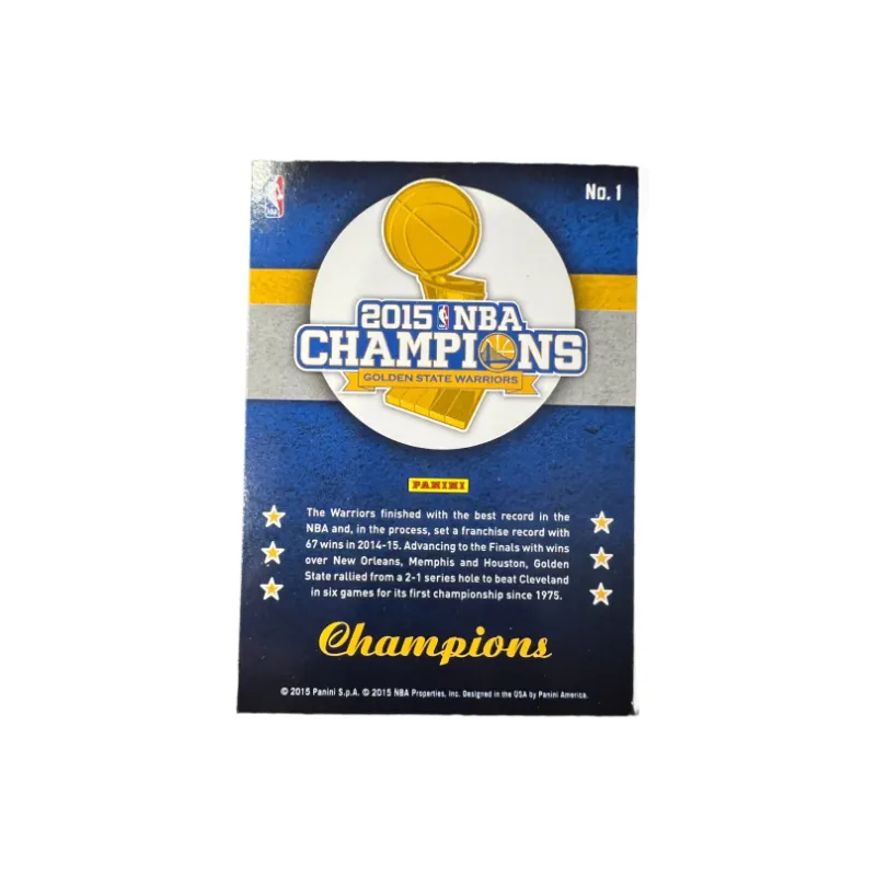 PANINI Curry Panini Warriors Thompson Grimm Championship Photo Rare Card Sports Cards 1 Pc-1