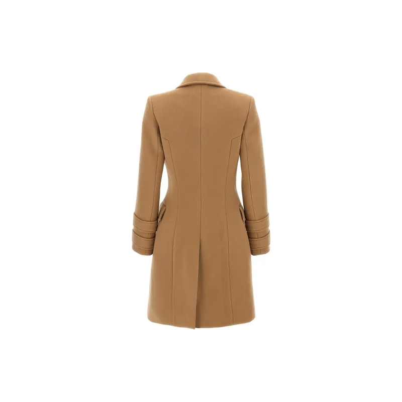 BALMAIN Double Breasted Logo Button Coat-1