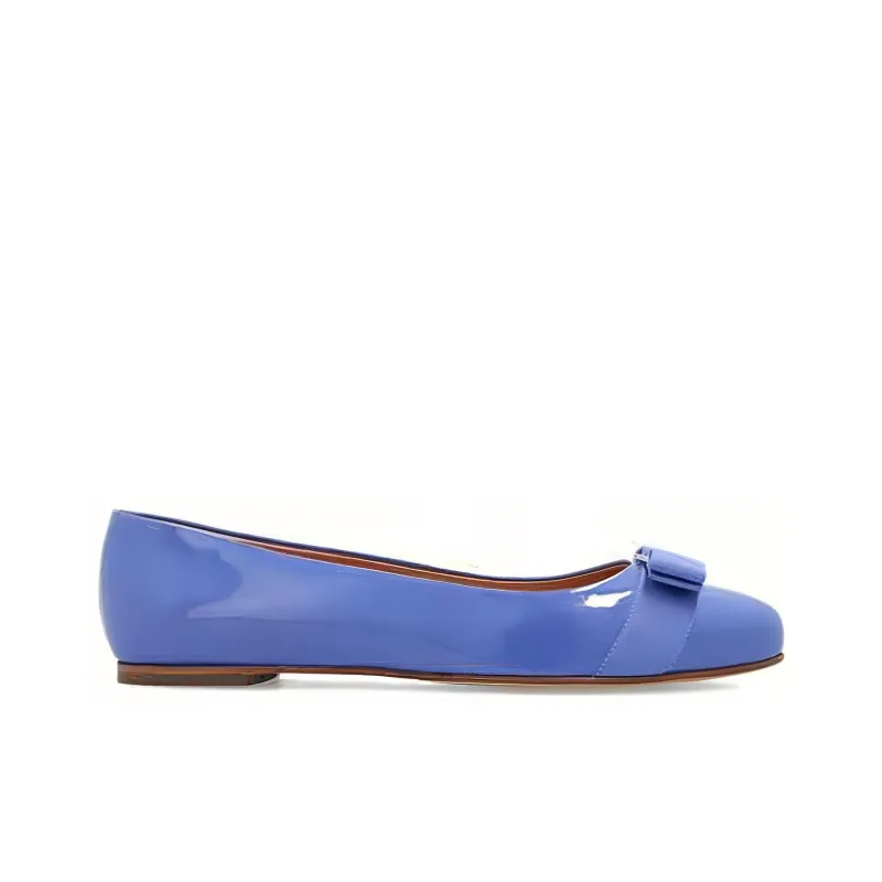 FERRAGAMO Varina Casual Single Shoes Women's Blue-1