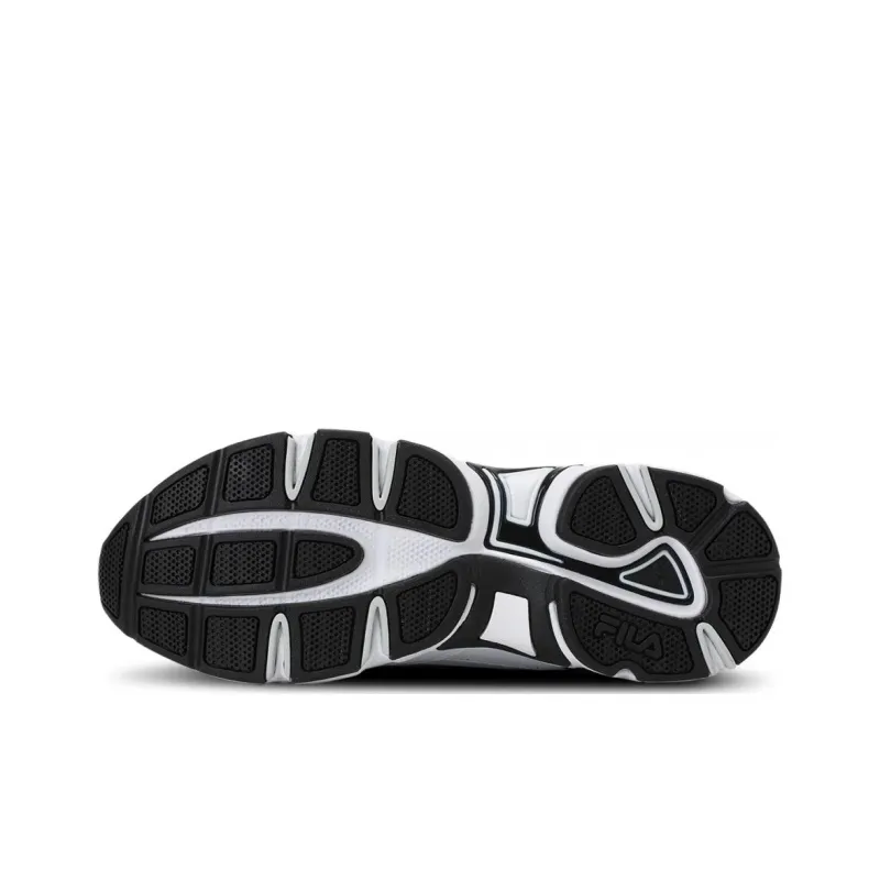 FILA Memory Decimus Anti Slip Wear Resistant Low Top Running Shoes Unisex White Black-4
