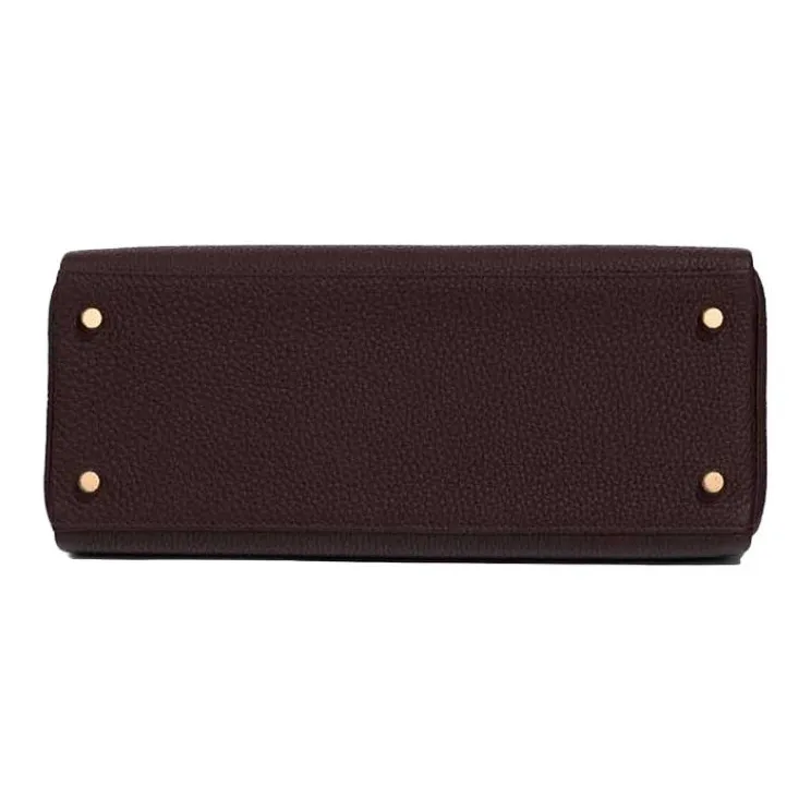 HERMES Kelly Togo Calfskin Kelly Bag Handbags Women's 0G Rouge Sellier Saddle Red-3