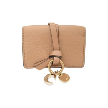 Chloe Leather Wallet Women's Brown