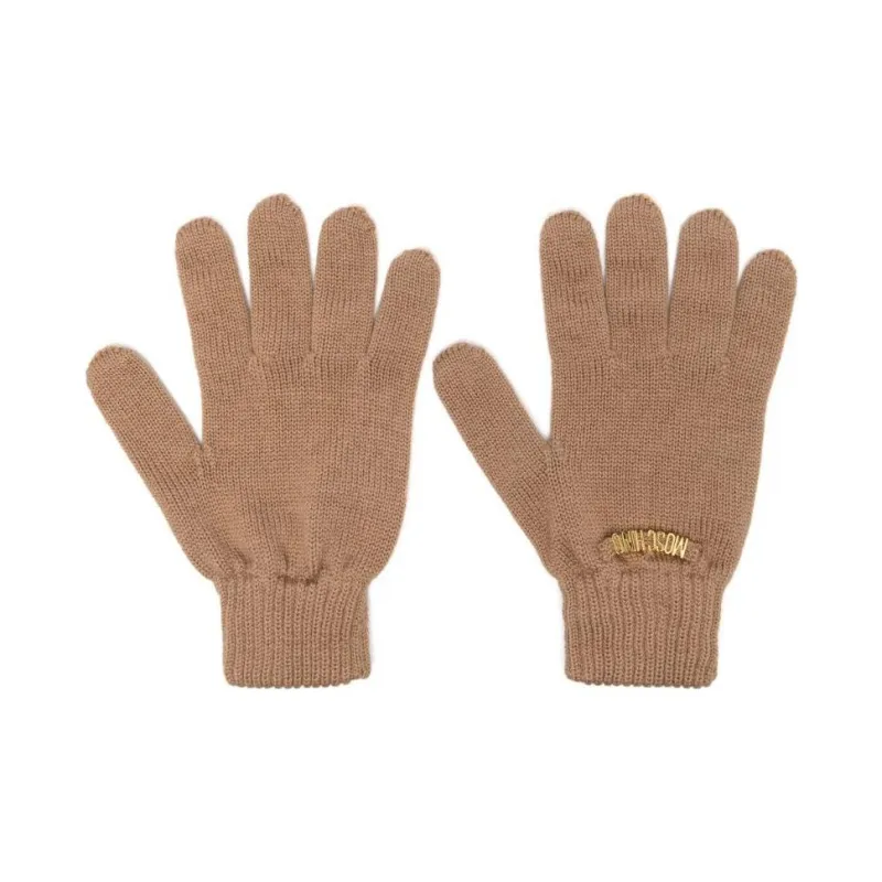 MOSCHINO Logo lettering Gloves-0
