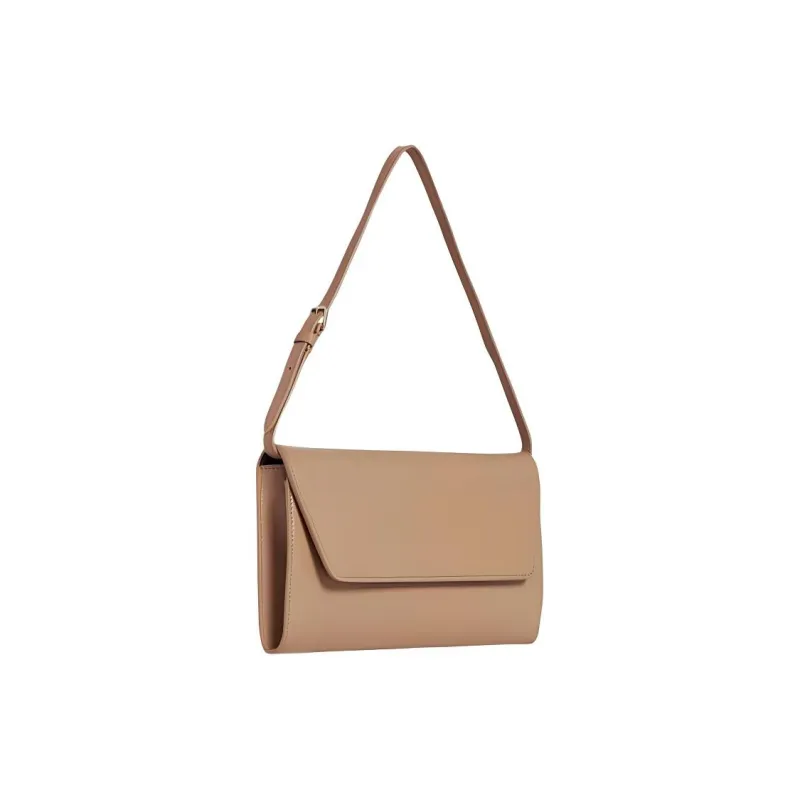 THE ROW Goatskin Evening Bag, One Shoulder Clutch Regular Women's Warm Chestnut Brown-1