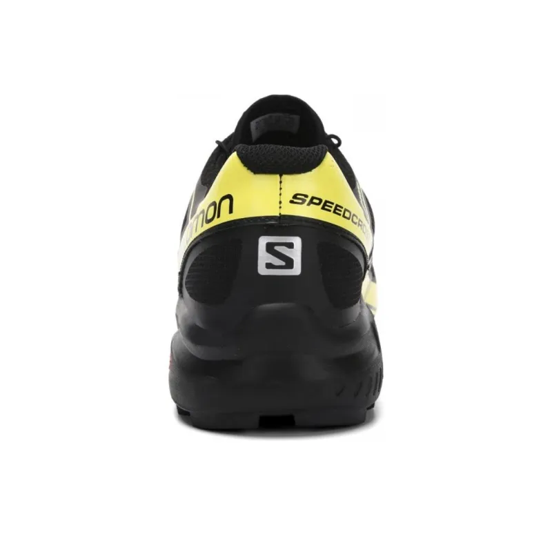 SALOMON SPEEDCROSS PRO Slip Resistant, Abrasion Resistant, Lightweight Low Top Hiking Shoes Men's Black Yellow-3