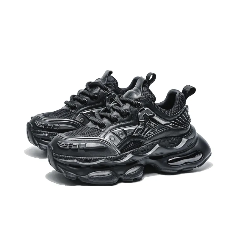 MOERBAI Breathable Height Increasing Low Top Chunky Sneakers Unisex-25