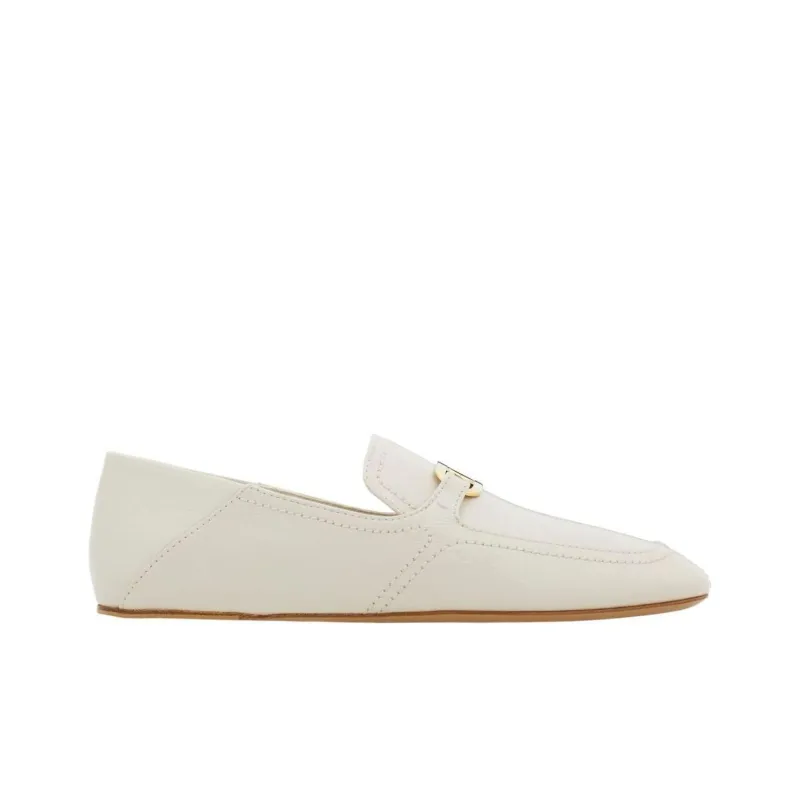 FERRAGAMO Logo plaque Leather Loafers-1
