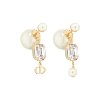 DIOR Metal Earrings Women's Gold