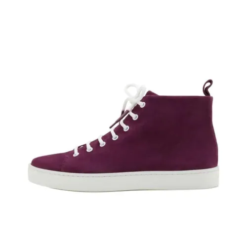 MANOLO BLAHNIK Skateboard Shoes Men High-Top Purple