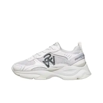 Stuart Weitzman/SW Trainer Low Top Casual Shoes Women's White
