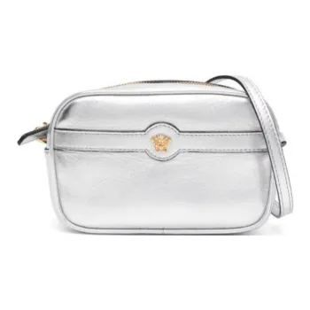 VERSACE Medusa Sheepskin Shoulder Bag, Kids' Bag Kids' Silver