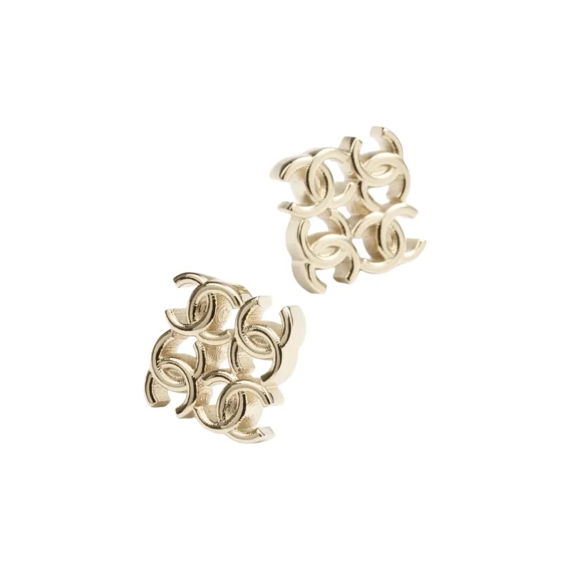 CHANEL Metal Earrings Women's Gold-1