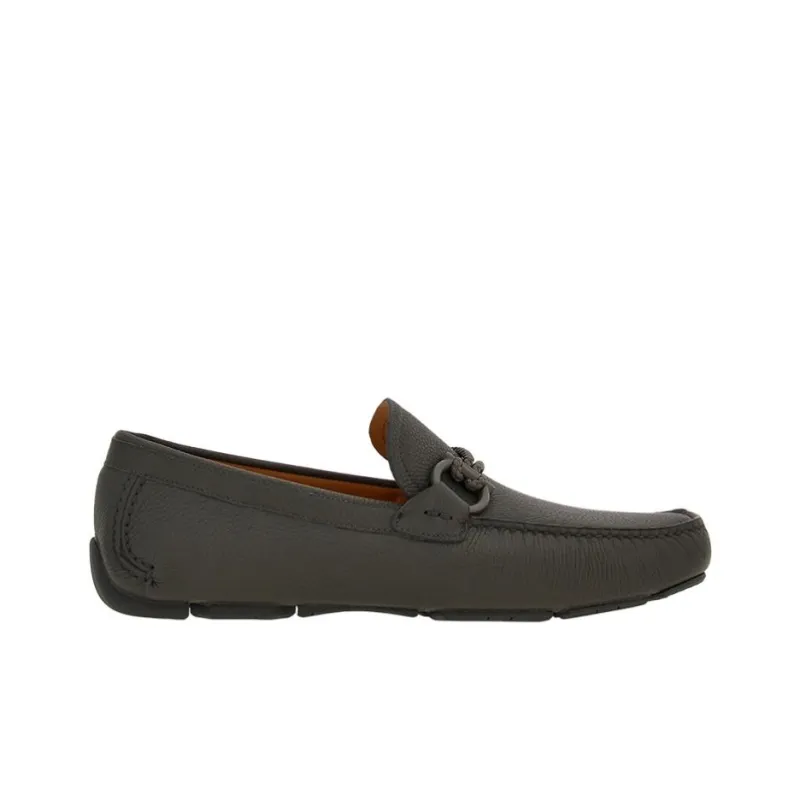 FERRAGAMO Drive Gancini-buckle Leather Loafers-1