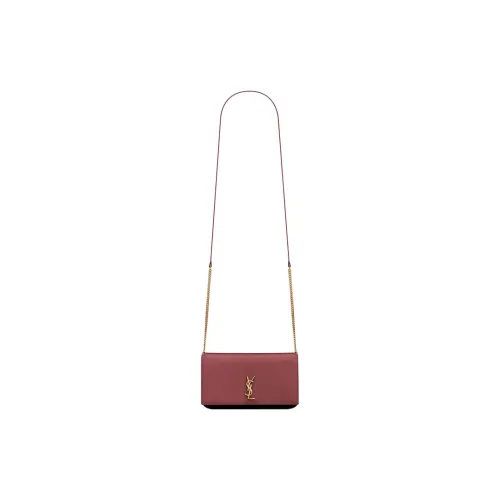 SAINT LAURENT CASSANDRE Calfskin Crossbody Bag Shoulder Bag Women's Merlot Red