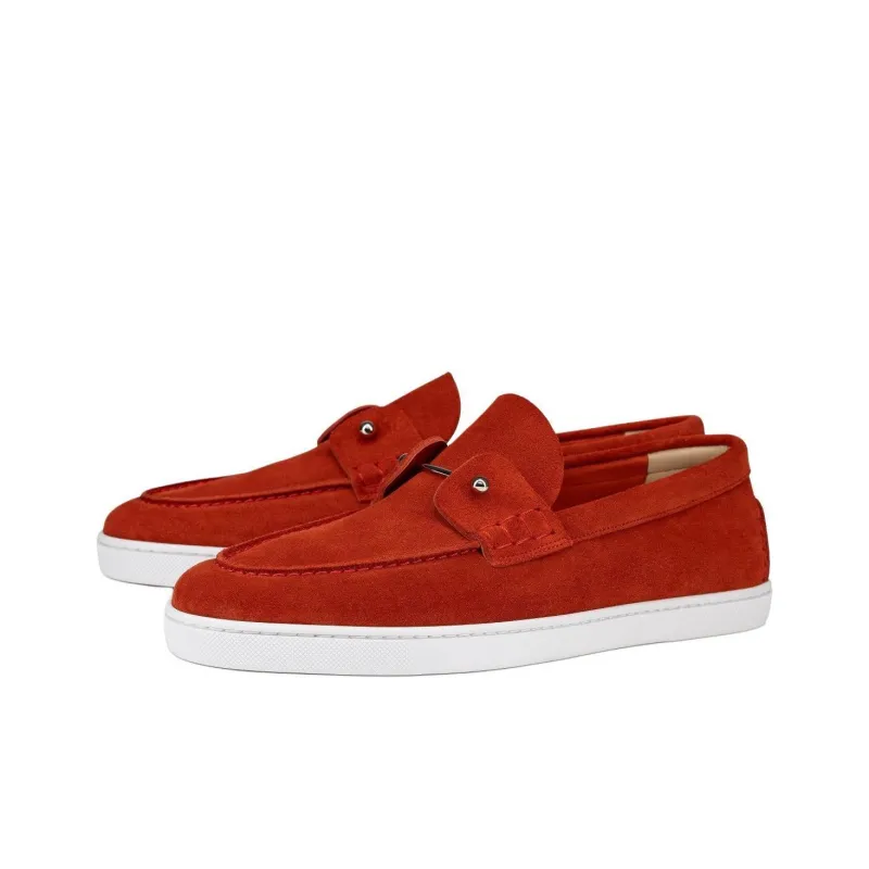 CL LUBOTING Chambeliboat Loafers Men's Red-2