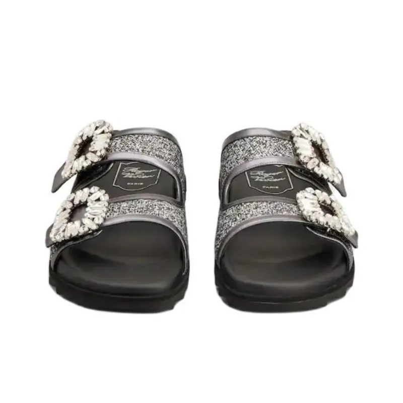 Roger Vivier Embellished Open Toe Sandals Women's-2