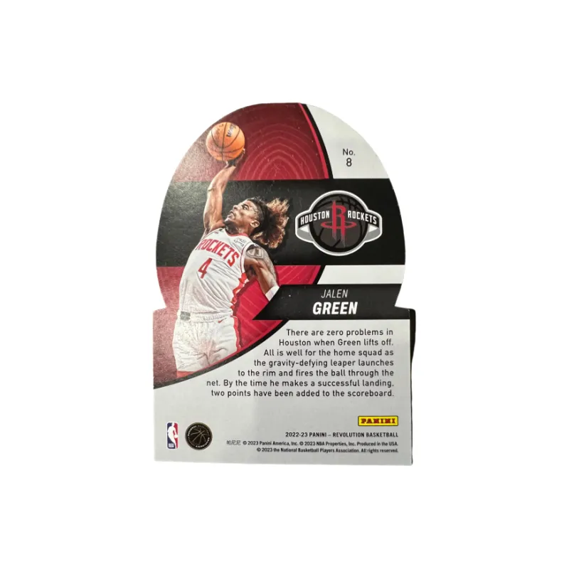 PANINI Rockets, Jalen, Grimm, Bullet Head Irregular Shape, Refringence, Rare Card Sports Cards 1 Pc-1