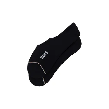 HUGO BOSS SS24 No-Show Socks Men's 2 Pack Black