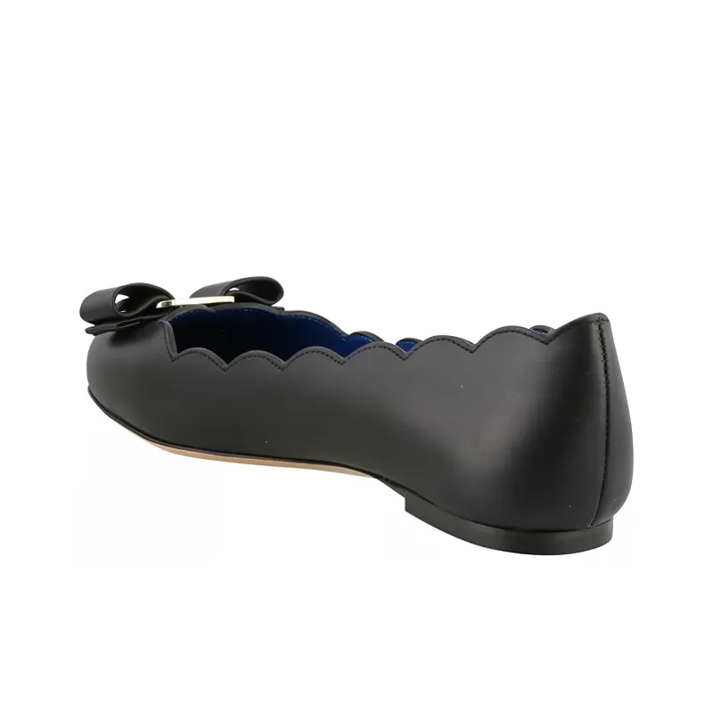 FERRAGAMO Varina Casual Single Shoes Women's Black-3