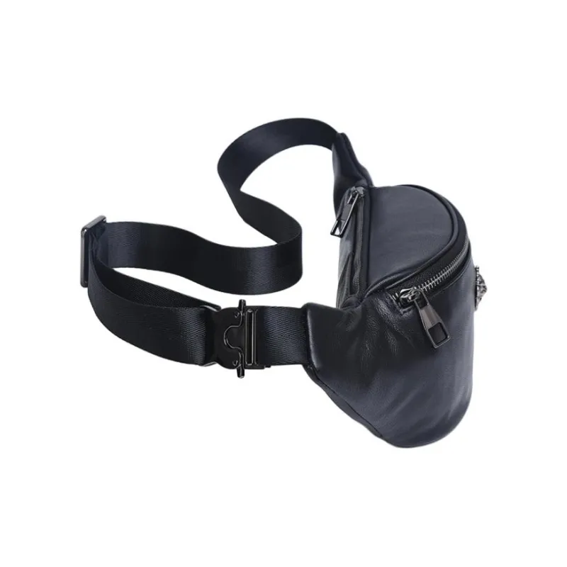 VIHUS Top Grain Cow Leather Shoulder Bag Crossbody Bag Sling Bags Regular Men's Black-2