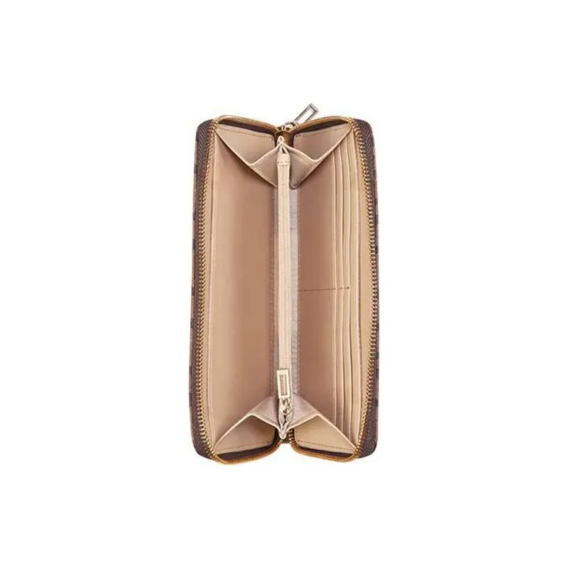 GUESS Coated Canvas Wallet Medium Size Women's Cocoa-3