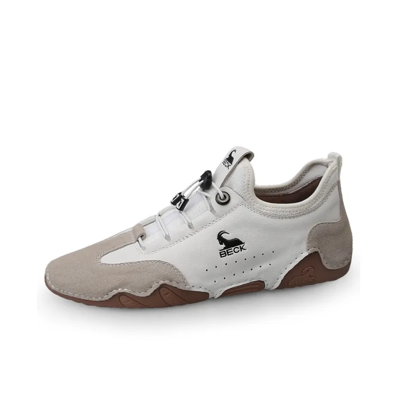 BECK Men's Casual Shoes Men Low Top White/Green/Gray-1
