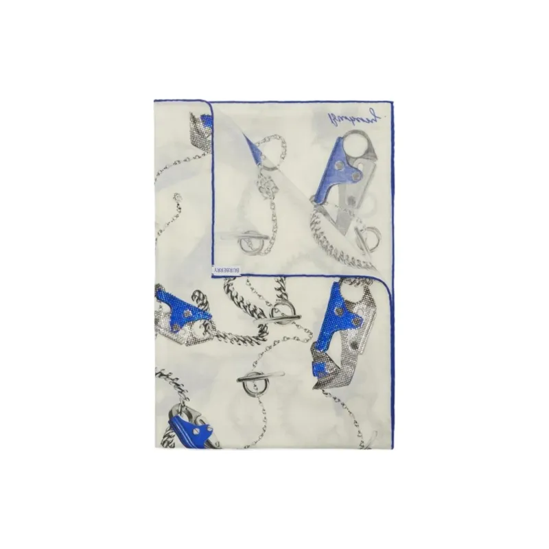 Burberry Cashmere Knit Scarves Unisex White-1
