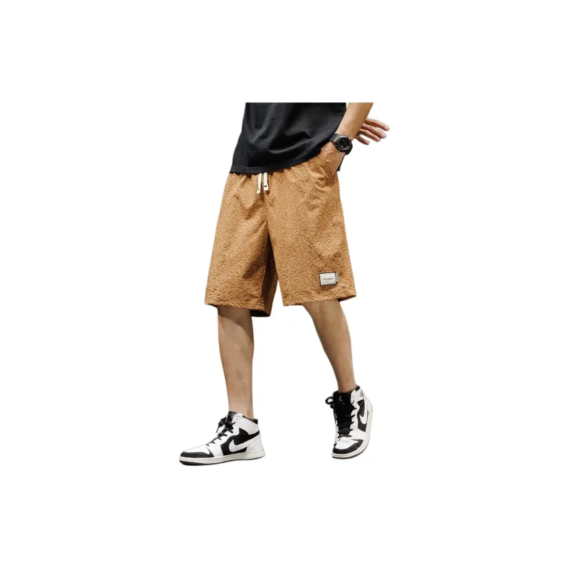 Tonlion Casual Shorts Men's Brick Red-2