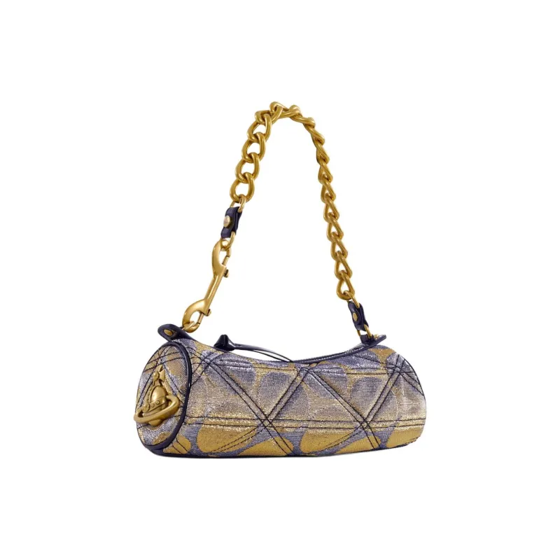Vivienne Westwood Recycled Polyester Handbag, Shoulder Bag Women's Gold-1