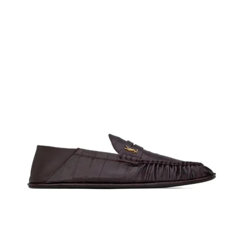 SAINT LAURENT LE Loafers Men's Brown-1