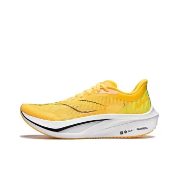 LINING Feidian 4 Challenger Running Shoes Women's Low Top Neon Mango Yellow