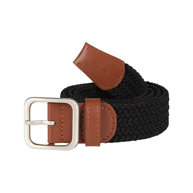 15 MINS Button-Front Canvas Casual Trendy Student Jeans With Belt Fabric Belt Unisex Multiple Colors Width 3.35cm-3