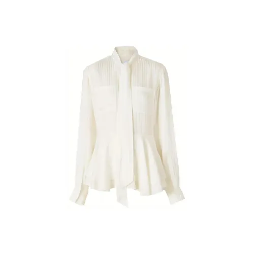 Burberry Shirts Women's Natural White Color