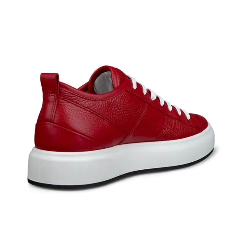 Ecco Slip Resistant Low Top Skateboard Shoes Women's Red-2