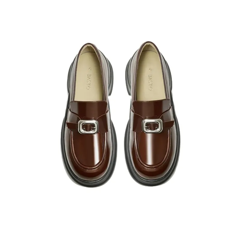 BASTO Loafers Women's Dark Red/Black-2