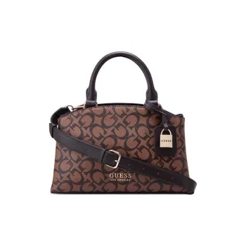 GUESS Quilting Leather Shoulder Bag Crossbody Bag Handbag Small Size Women's Cocoa