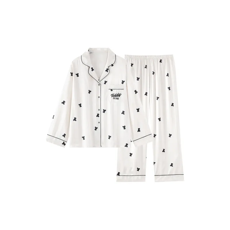 O'MESIK Pajama Set Women's White-0