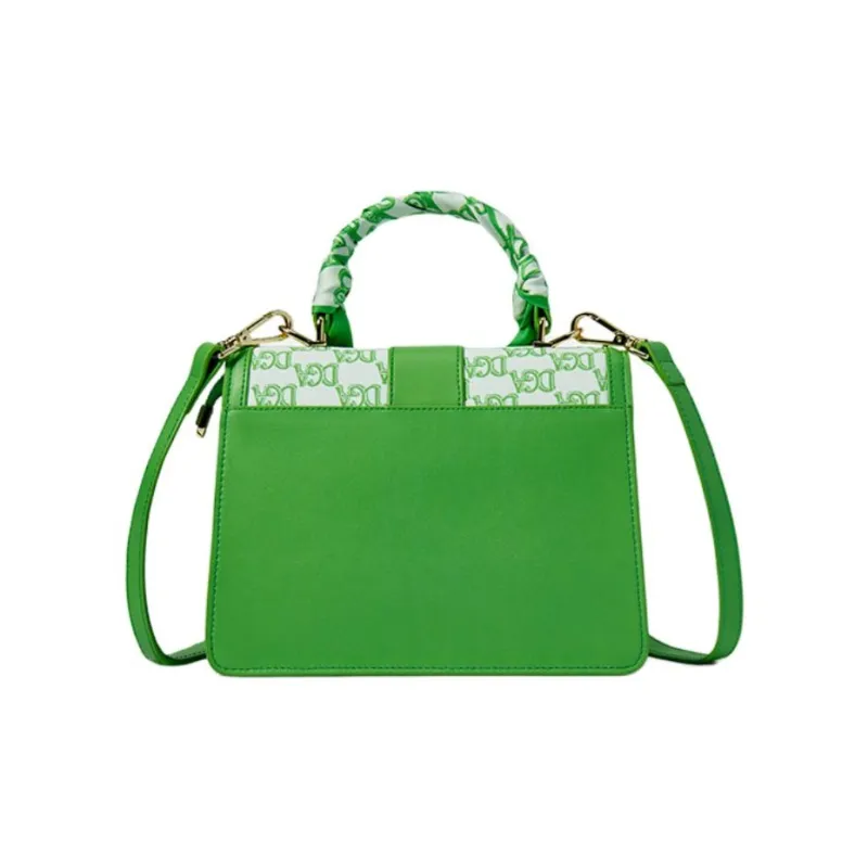 DEGAIA Cow Leather Shoulder Bag Crossbody Bag Handbag Small Size Women's Green-2