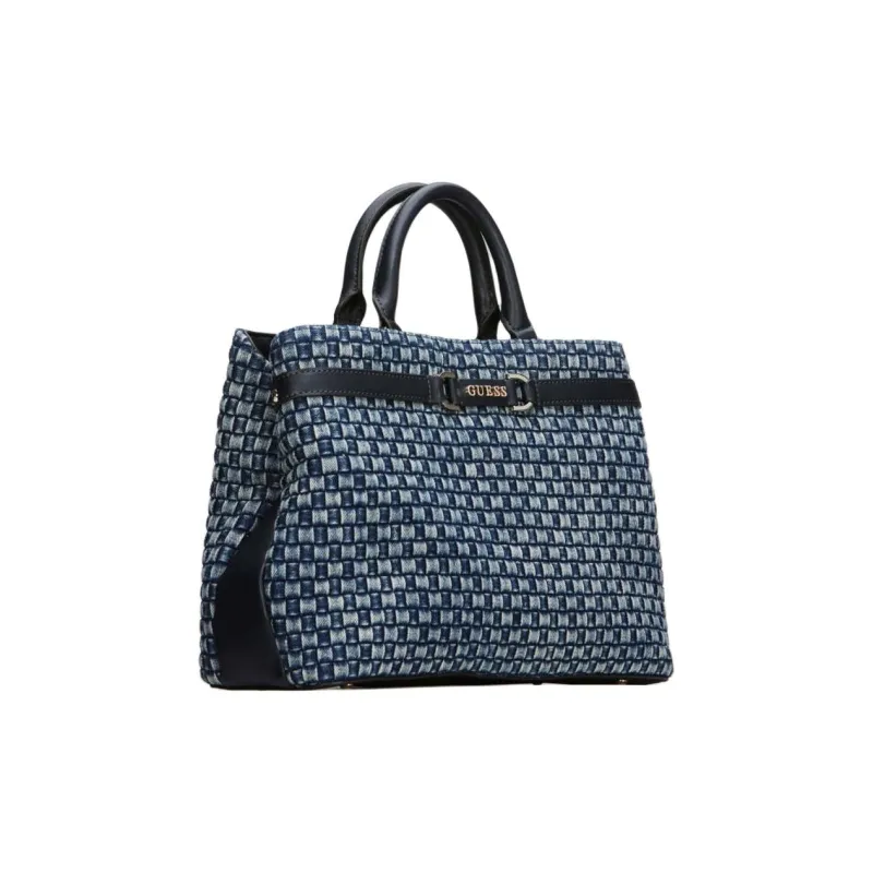 GUESS Denim Shoulder Bag Crossbody Bag Handbag Women's Blue-1