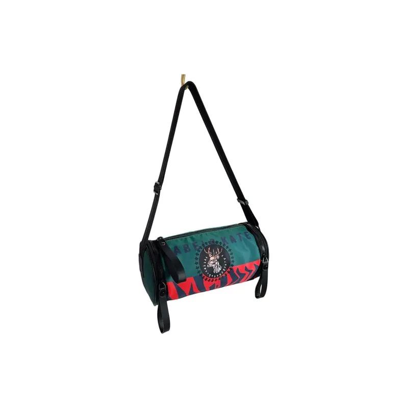 VIHUS Nylon Cylinder Bag, Shoulder Bag Unisex Black-1