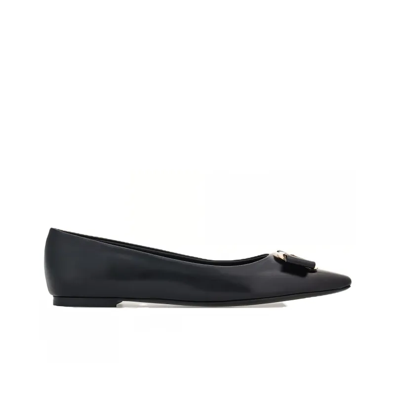 FERRAGAMO New Vara-bow Lambskin Ballerina Shoes-1