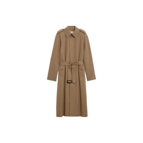 CELINE Trench Coats Women's Camel