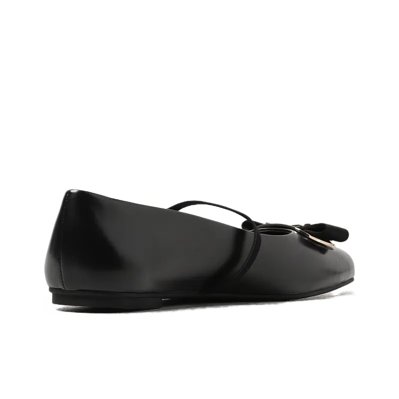 FERRAGAMO New Vara Flat Ballerina Shoes-4