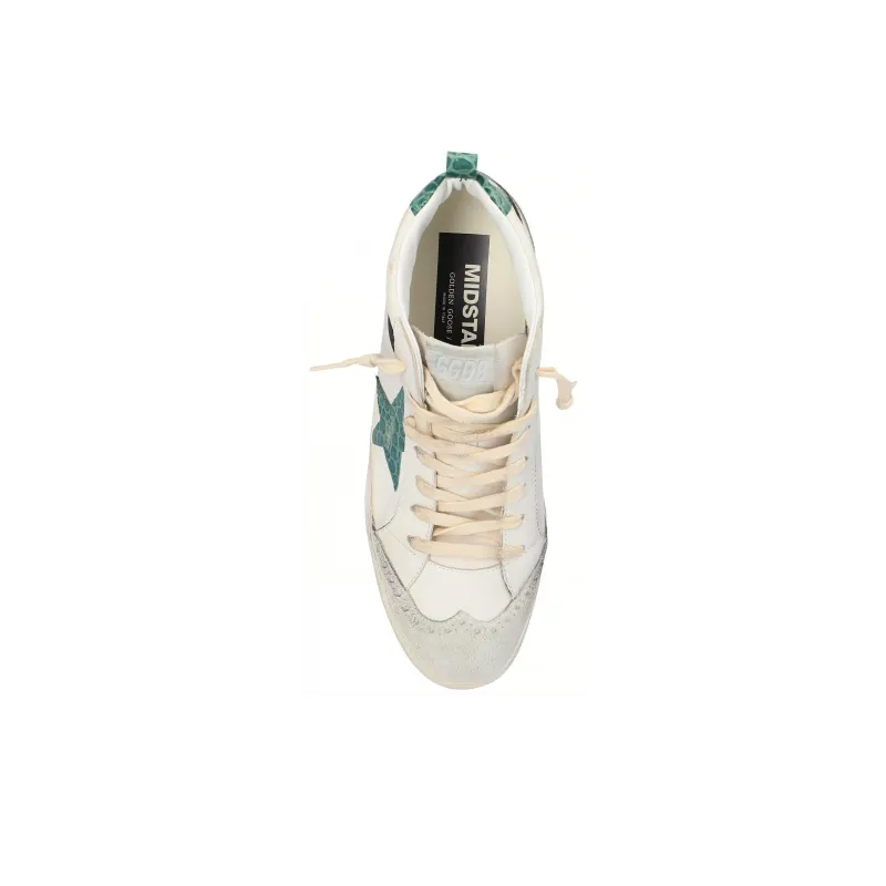 Golden Goose Mid Star Mid Top Skateboard Shoes Women's White-4