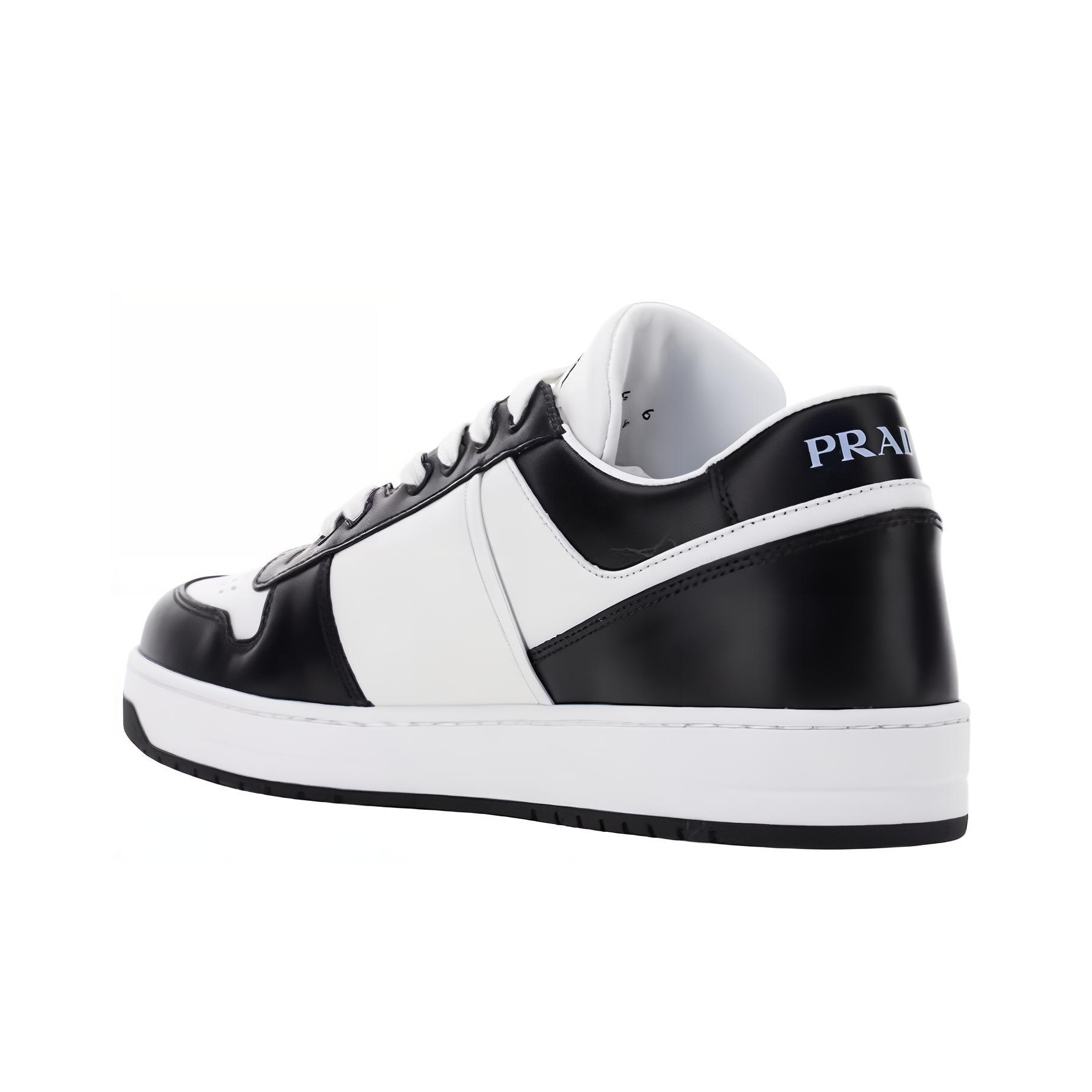 PRADA Downtown Leather 'White Black' US M 7.5 - POIZON