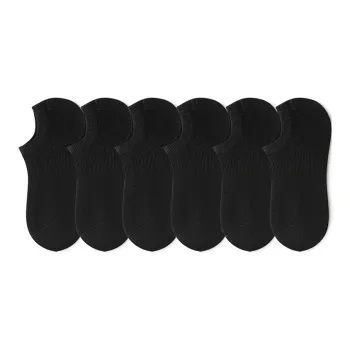 SHIWAJI No Show Socks Men's 6 Pack