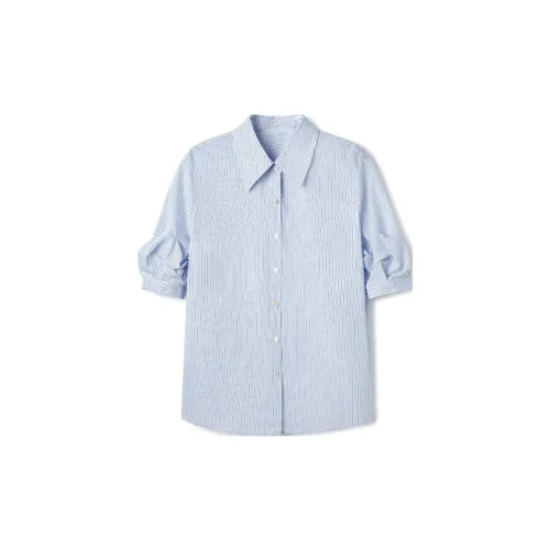 TKY SHOP Shirts Women's Blue Stripes