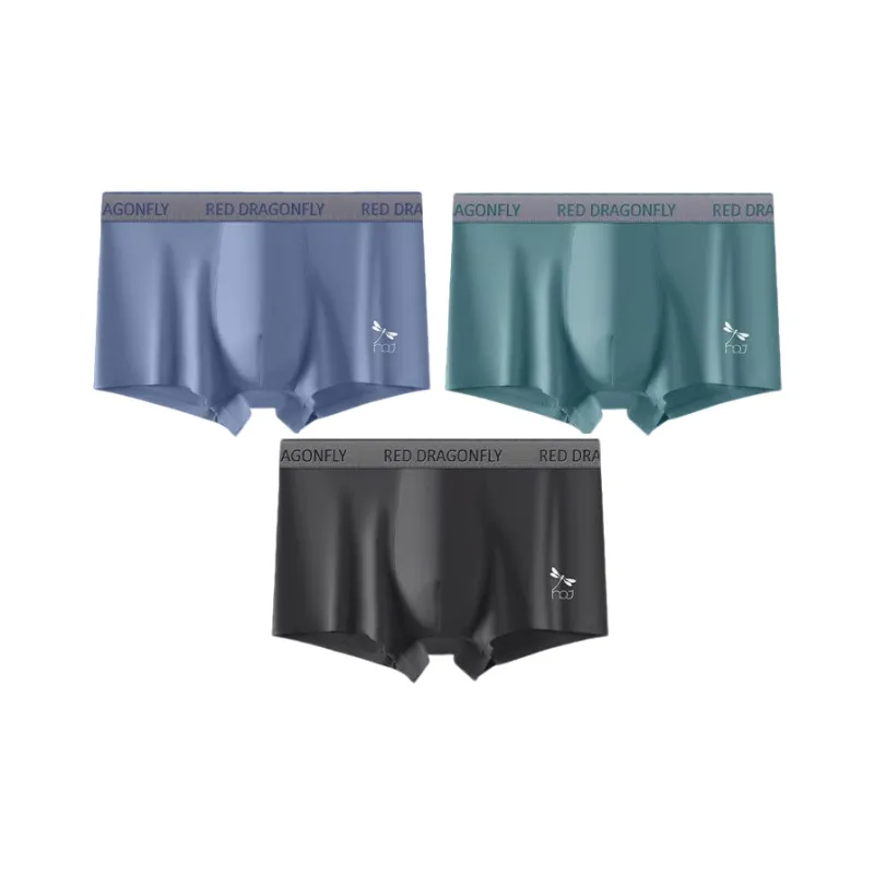 RED DRAGONFLY Cotton Panties Men's 4 Piece Gift Box Sets-11
