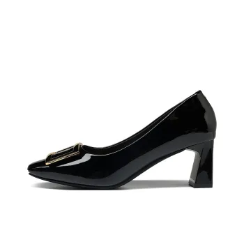 HLA Square Toe Fashion Elegant Chunky Heel High Heels Women's Casual Shoes